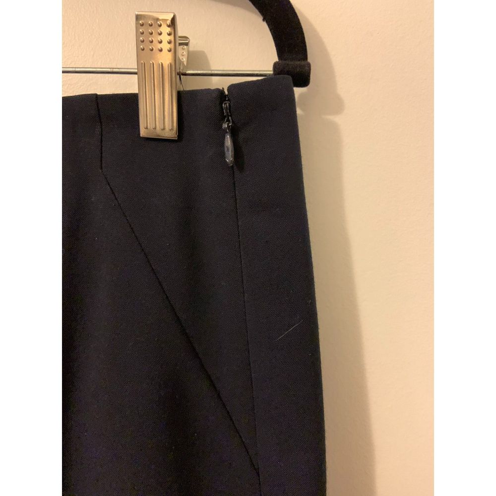 Ann Taylor Pencil Skirt Blue Size 6 Side Slit - Picture 4 of 11